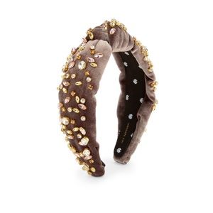 Lele Sadoughi Velvet Knot Headband Dusty Blonde